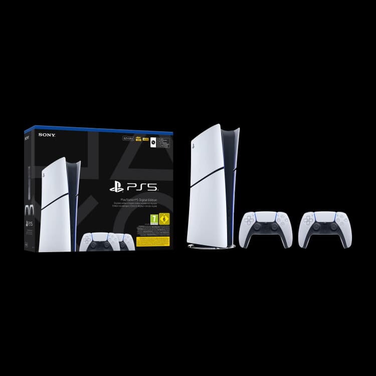 PlayStation 5 Slim Digital 825 GB + 2 DualSense