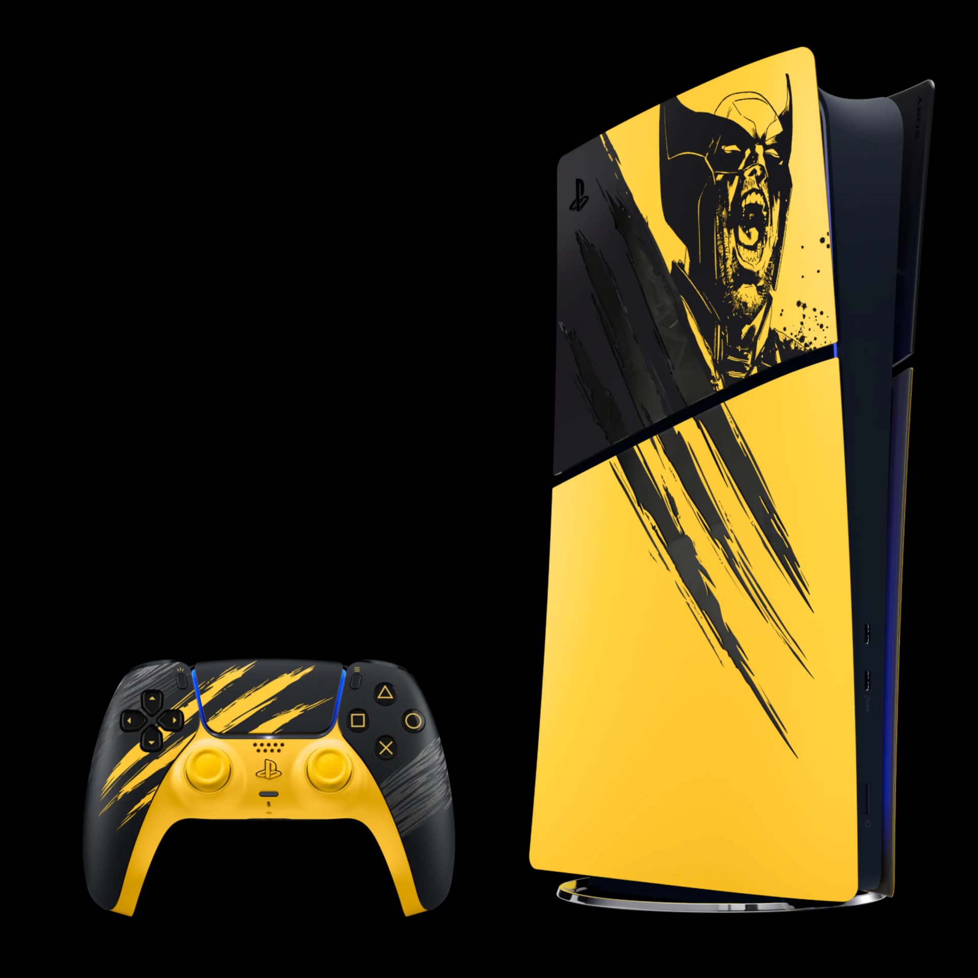 PS5 Slim Digital Marvel's Wolverine Battle Yellow